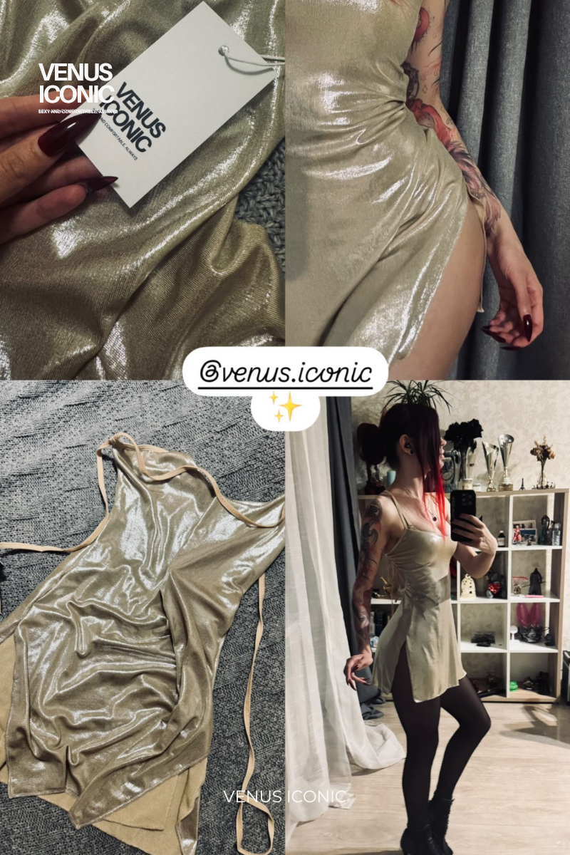 DRESS METALLIC GLOW