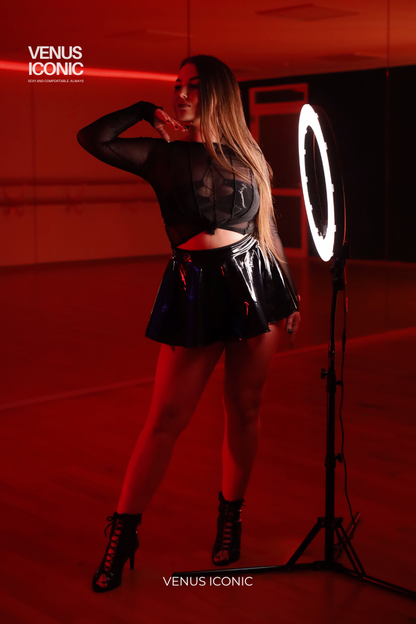 TOP BELLE & SKIRT GLOSSY