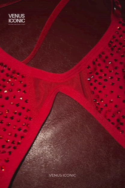 BODYSUIT NAKED EDEN WITH RHINESTONES