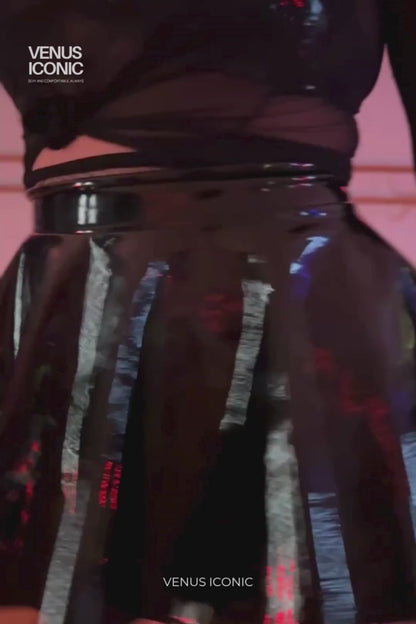 TOP BELLE & SKIRT GLOSSY