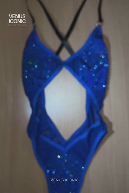 BODYSUIT NAKED EDEN WITH RHINESTONES