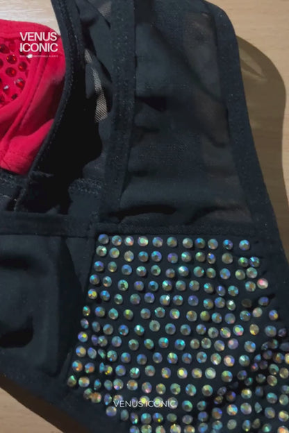 BODYSUIT NAKED EDEN WITH RHINESTONES